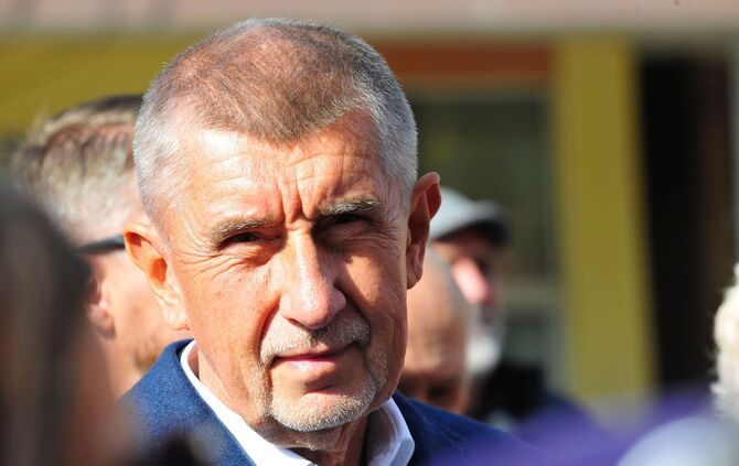 Andrej Babis im Wahlkampf