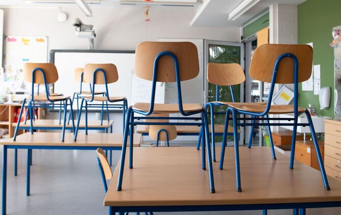 Leeres Klassenzimmer