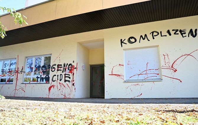 Parolen an CDU-Büro in Weingarten geschmiert