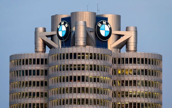 BMW Konzernzentrale mit BMW Logo