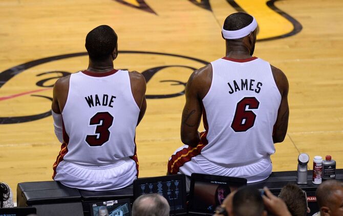 Dwyane Wade und LeBron James