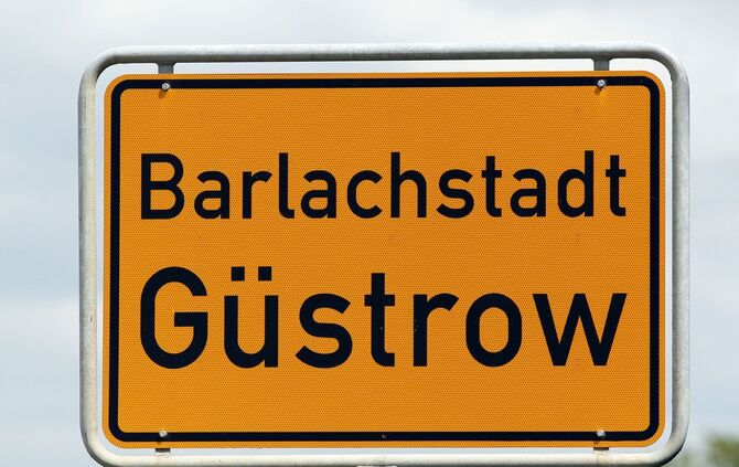 Güstrow - Ortseingangsschild