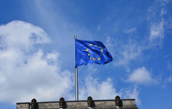 EU Europawahl Fahne Flagge Symbol Symbolfoto