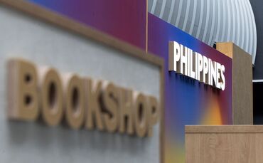 Vor der Eröffnung der Frankfurter Buchesse