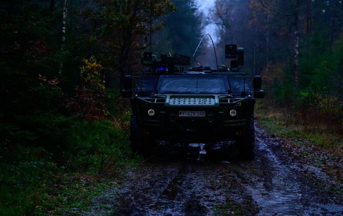 Spähwagen vom Typ Fennek