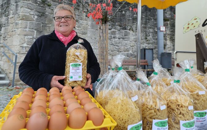 Stand Wochenmarkt Weller-Hof