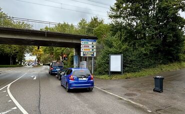 schmidener straße Bahnunterführung