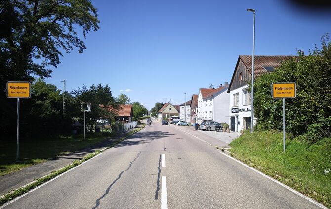 Gmünder Straße, Ortsende