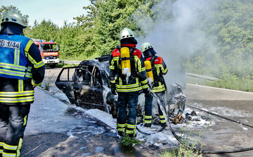 Autobrand, Im Riebeisen, Korb, 27.06.2020., 27.06.2020.