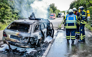 Autobrand, Im Riebeisen, Korb, 27.06.2020., 27.06.2020.