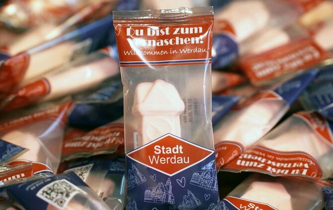 Schaumzucker-Souvenir aus Werdau