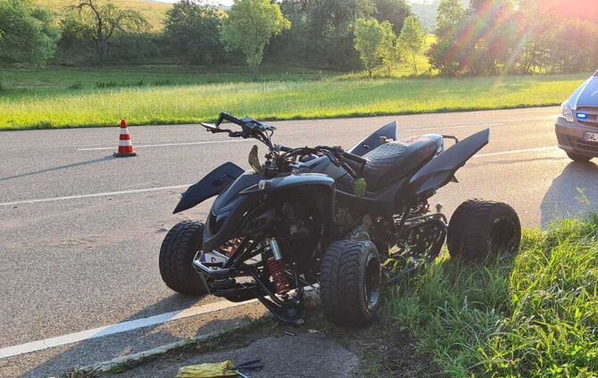 Unfall Quad Berglen