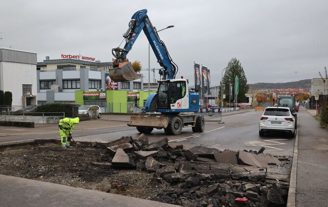 Baustelle Max-Eyth-Straße
