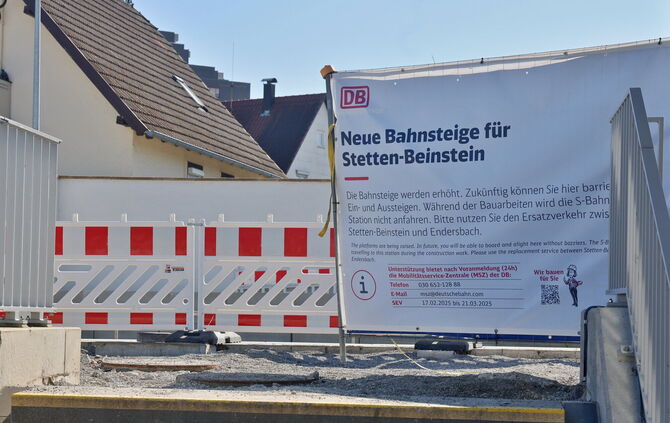 S-Bahn-Haltestelle Stetten-Beinstein - 1