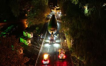 Ankunft Airbus A310 am Serengeti-Park