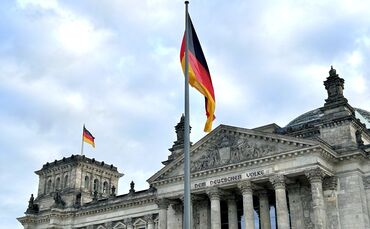 Bundestag Deutschland Fahne Deutschlandfahne Flagge Politik