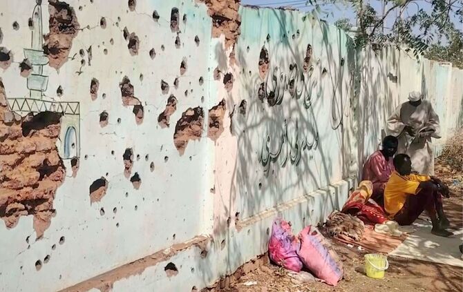 Vertriebene Sudanesen