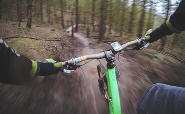 Mountainbike Dirtbike Symbol Symbolbild