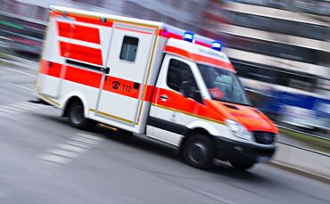 Rettungswagen im Einsatz