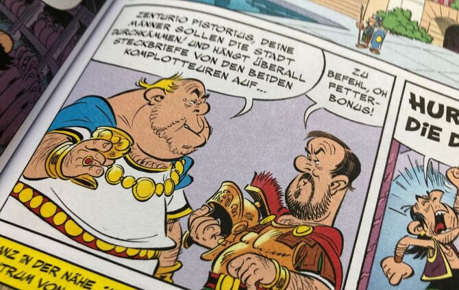 «Asterix in Lusitanien» - Zenturio Pistorius