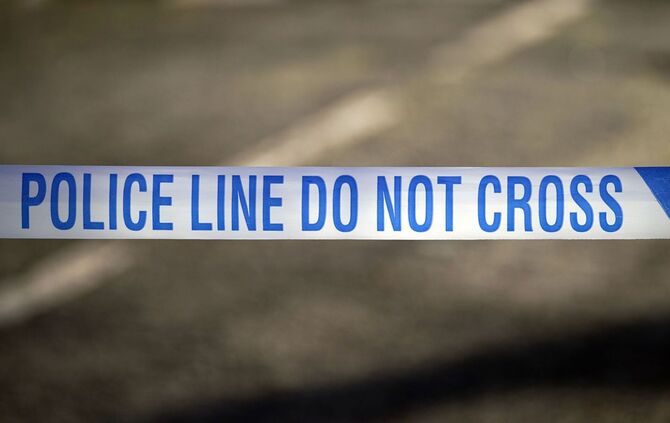 Polizeiband am Tatort