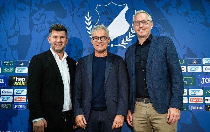 Andreas Schicker (l), Markus Schütz (M) und Frank Briel