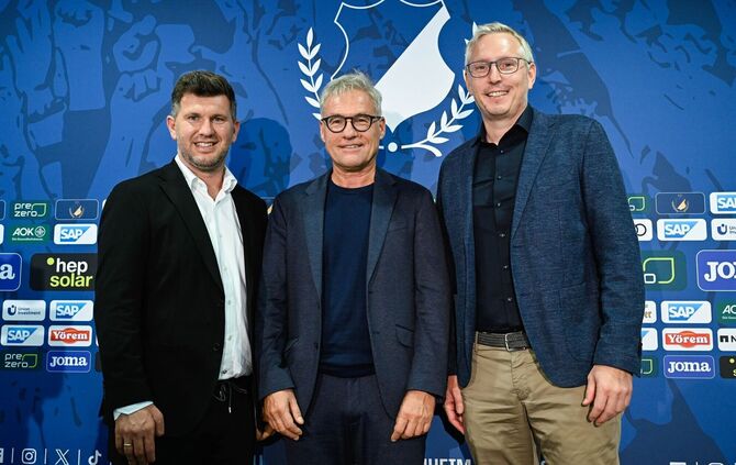 Andreas Schicker (l), Markus Schütz (M) und Frank Briel