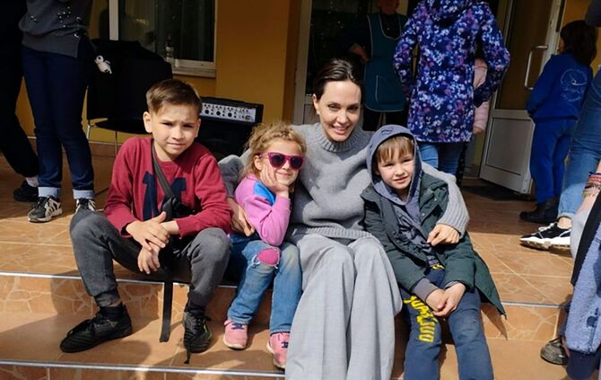 Ukraine-Krieg - Angelina Jolie in Lwiw