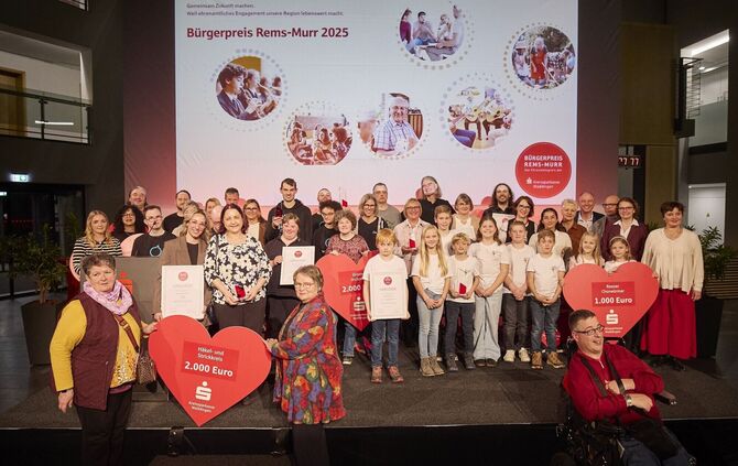 Verleihung Bürgerpreis der Kreissparkasse Waiblingen.