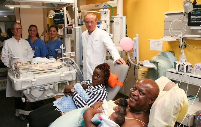 Fünflinge in Berlin geboren