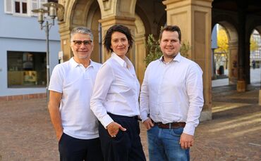 Vlado Szichta, Ana Weiffenbach und 	Felix Szichta von der Ski-Zunft Korb