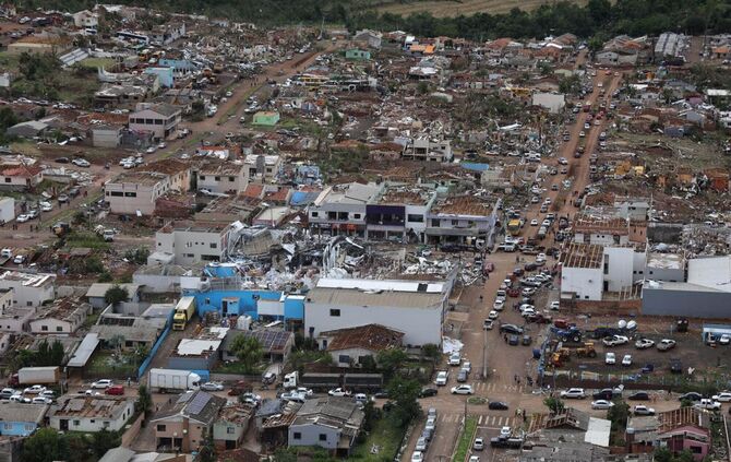 Tornado trifft Süden Brasiliens: «Szenario wie im Krieg»