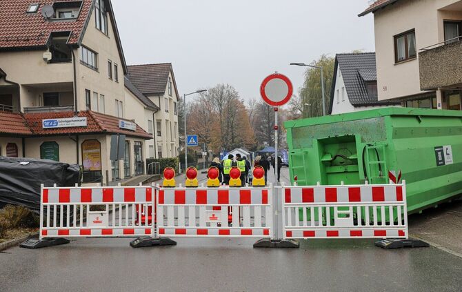 Schillerstraße Bittenfeld Martinimarkt Sperrung