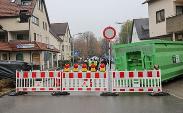 Schillerstraße Bittenfeld Martinimarkt Sperrung