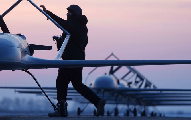 Ukraine-Krieg - ukrainische Drohnen