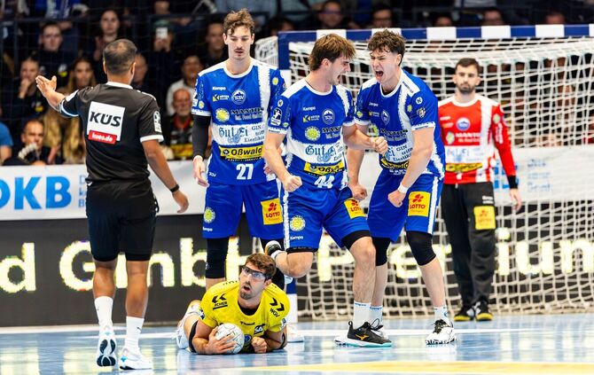 13.11.2025, GER, Handball, Maenner, Saison 25/26, Daikin 1.Bl, 12.Spieltag ThSV Eisenach - TVB Stuttgart