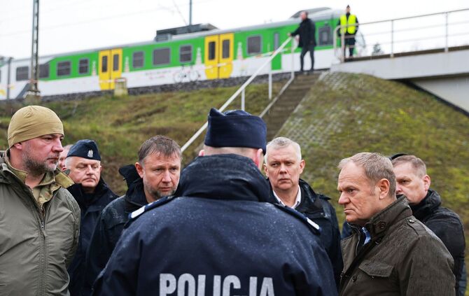 Bahnstrecke in Polen durch Sabotage beschädigt