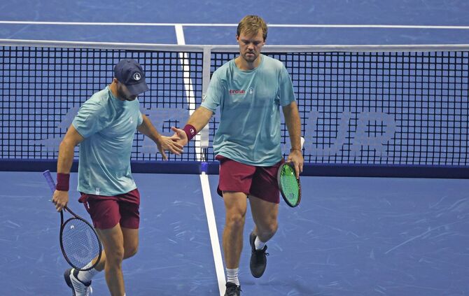 Tennis-Doppel Tim Pütz und Kevin Krawietz