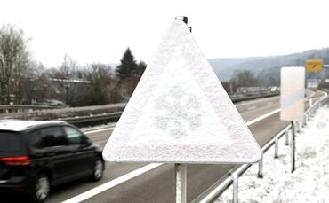 Glätte Eis Schnee Auto Frost