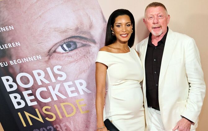 Lilian Monteiro und Boris Becker