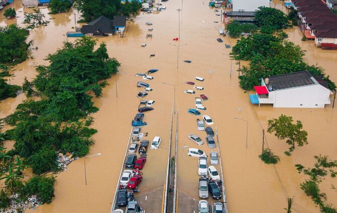 Überschwemmungen in Südthailand