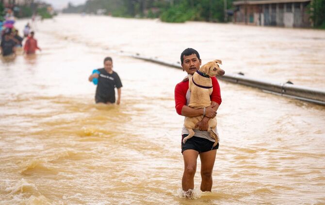 Überschwemmungen in Südthailand