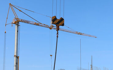 Baukran Kran Baustelle symbol symbolbild symbolfoto