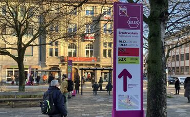 Sperrung Bahn DB Dezember 2025, Bad Cannstatt - Waiblingen