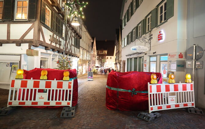 Sicherung Weihnachtsmarkt Waiblingen