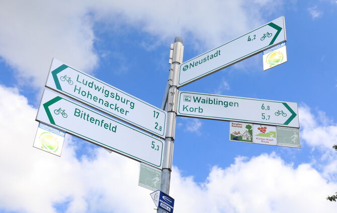 Radwege Radweg Schild Fahrradwege Fahrradweg Fahrradschild Symbol Symbolbild symbolfoto