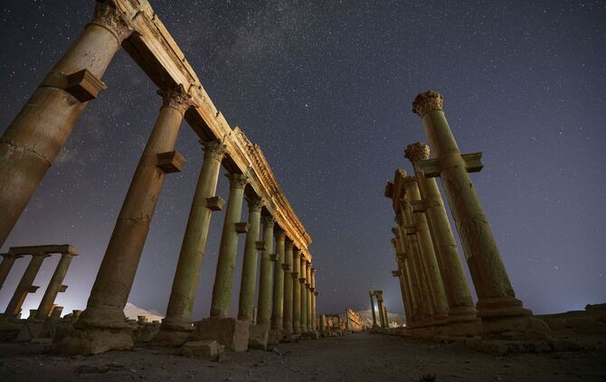 Ruinen der syrischen Stadt Palmyra