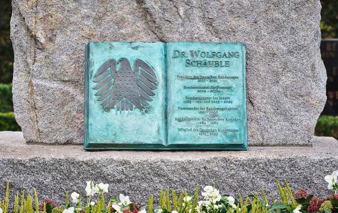 Grab von Wolfgang Schäuble