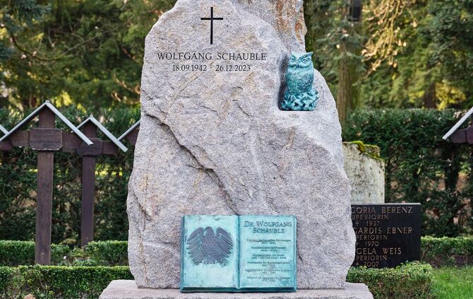 Grab von Wolfgang Schäuble