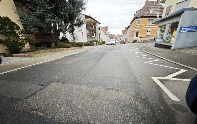 Schmidener Straße  kaputt